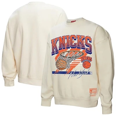 Mitchell  Ness New York Knicks Brush Bucket Pullover Sweatshirt