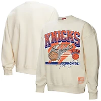 Mitchell  Ness New York Knicks Brush Bucket Pullover Sweatshirt