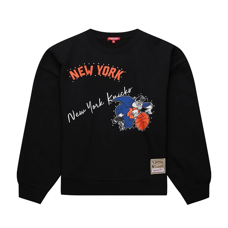 Mitchell  Ness New York Knicks Hardwood Classics Home Team Pullover Sweatshirt