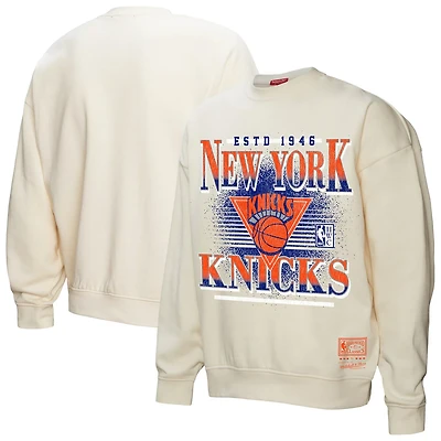 Mitchell  Ness New York Knicks Oversprayed Pullover Sweatshirt