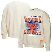 Mitchell  Ness New York Knicks Oversprayed Pullover Sweatshirt