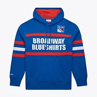 Mitchell  Ness New York Rangers Head Coach Slogan Pullover Hoodie