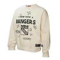 Mitchell  Ness New York Rangers Logo 30 Pullover Sweatshirt