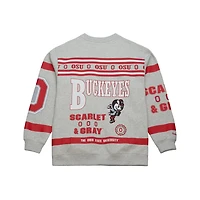 Mitchell  Ness Ohio State Buckeyes All Over Print Sweatshirt
