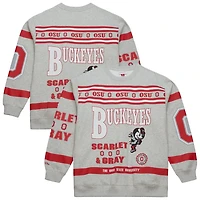 Mitchell  Ness Ohio State Buckeyes All Over Print Sweatshirt