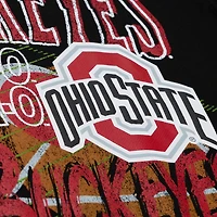 Mitchell  Ness Ohio State Buckeyes Half Time Fleece Crewneck Sweatshirt