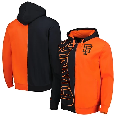 Mitchell  Ness /Orange San Francisco Giants Fleece Full-Zip Hoodie