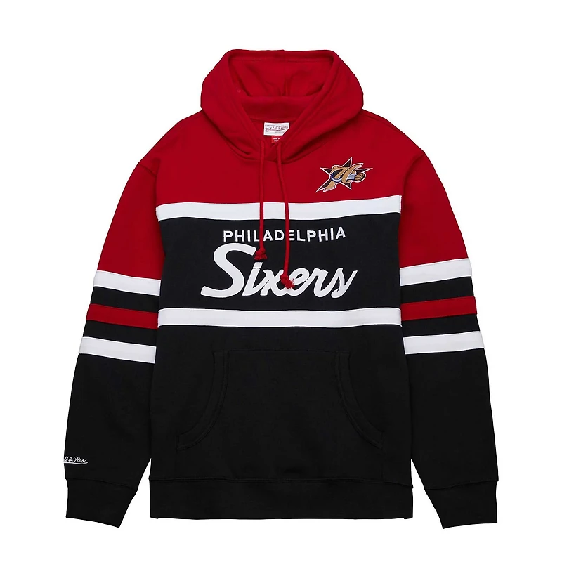 Mitchell  Ness Philadelphia 76ers Big Tall Hardwood Classics Head Coach Pullover Hoodie