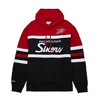 Mitchell  Ness Philadelphia 76ers Big Tall Hardwood Classics Head Coach Pullover Hoodie
