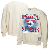 Mitchell  Ness Philadelphia 76ers Oversprayed Pullover Sweatshirt