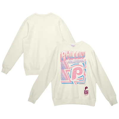 Mitchell  Ness Philadelphia Phillies Sidewalk Sketch Pullover Sweatshirt