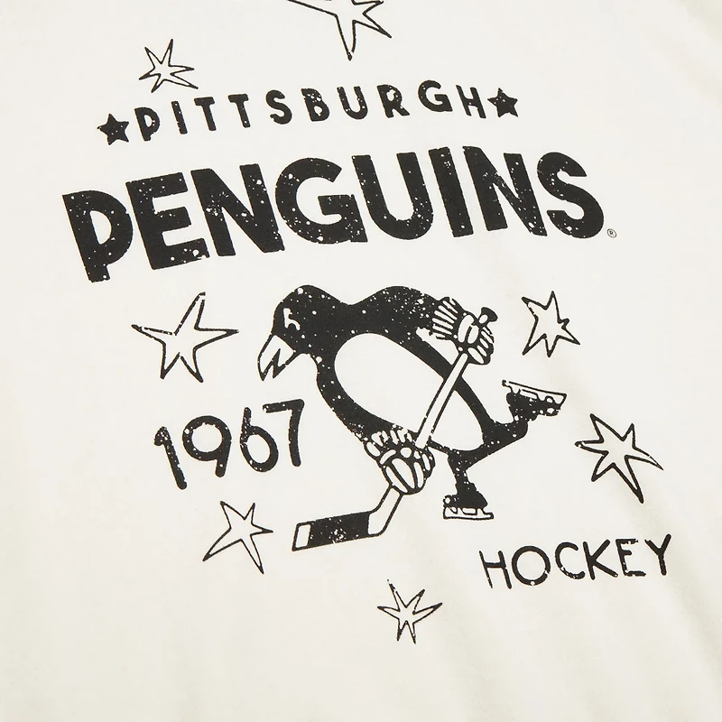Mitchell  Ness Pittsburgh Penguins Logo 30 Pullover Sweatshirt