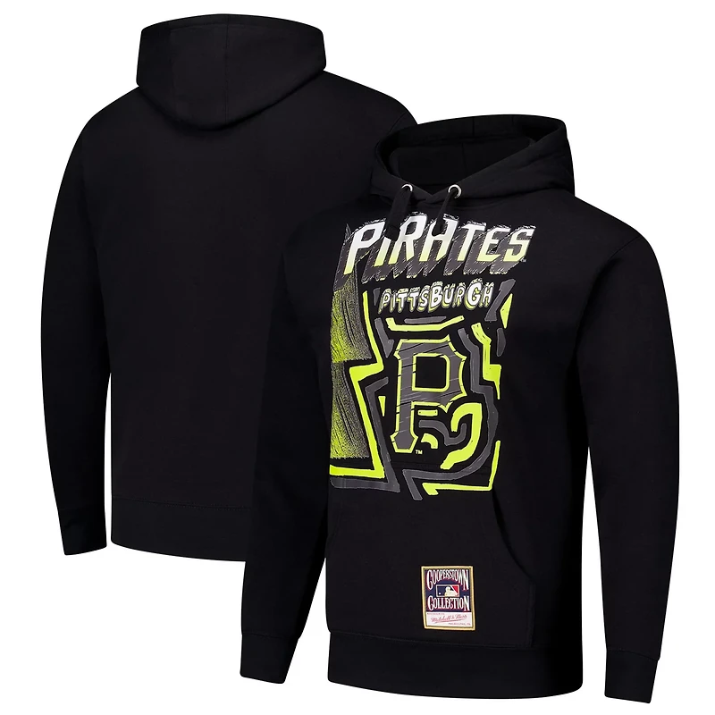 Mitchell  Ness Pittsburgh Pirates Sidewalk Sketch Pullover Hoodie