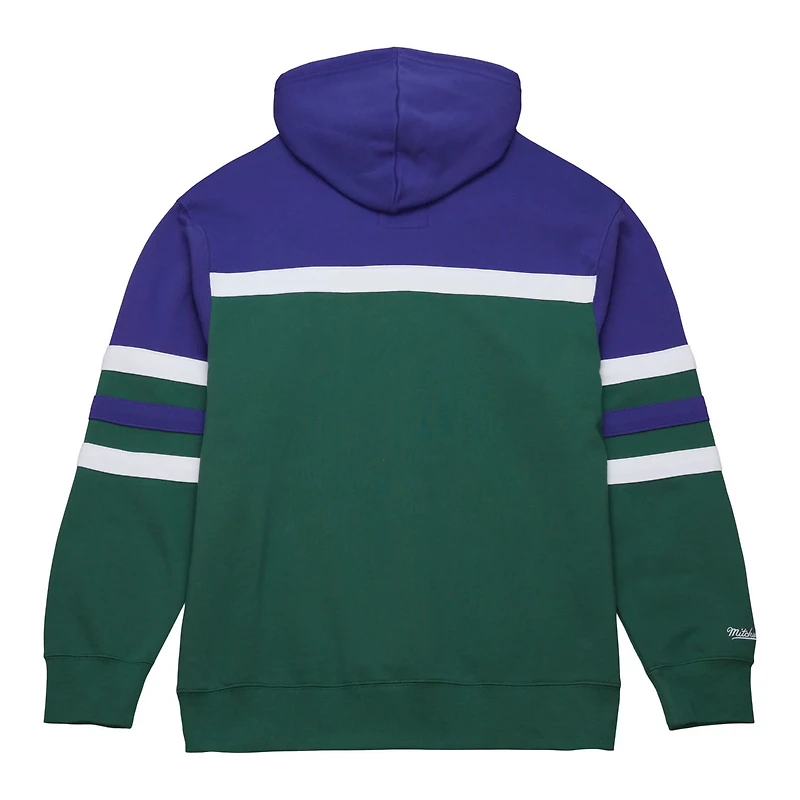 Mitchell  Ness Purple Milwaukee Bucks Head Coach Pullover Hoodie