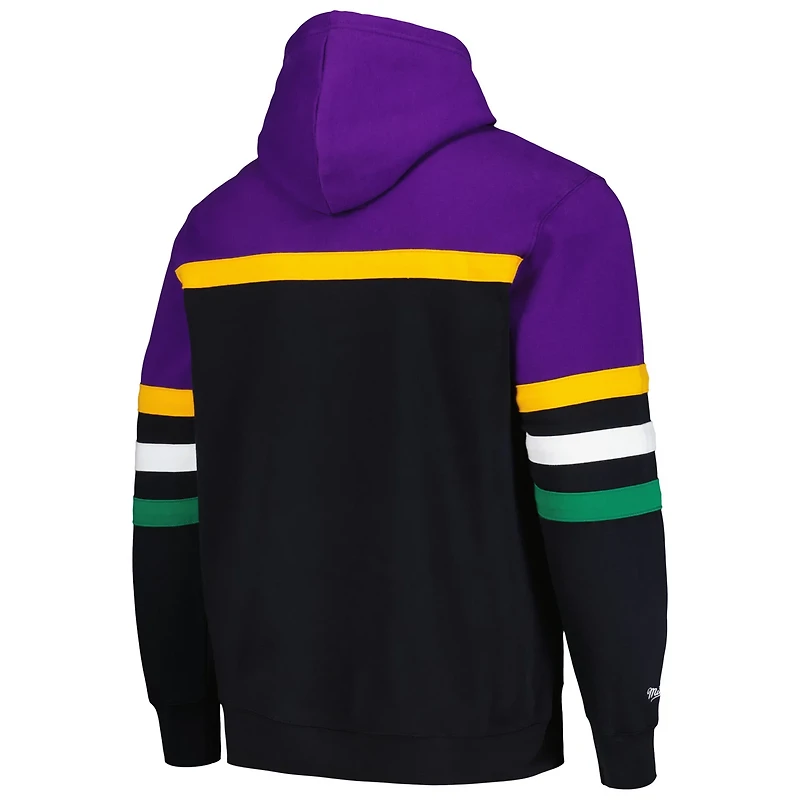 Mitchell  Ness Purple Utah Jazz Head Coach Pullover Hoodie