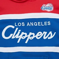 Mitchell  Ness Red LA Clippers Head Coach Pullover Hoodie