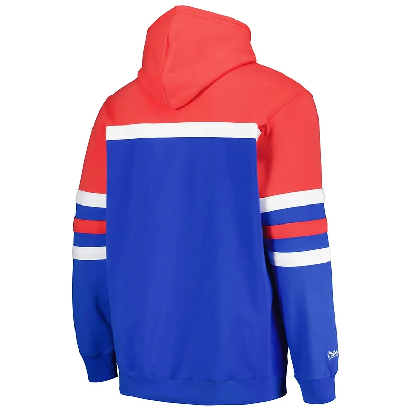 Mitchell Ness Red LA Clippers Head Coach Pullover Hoodie