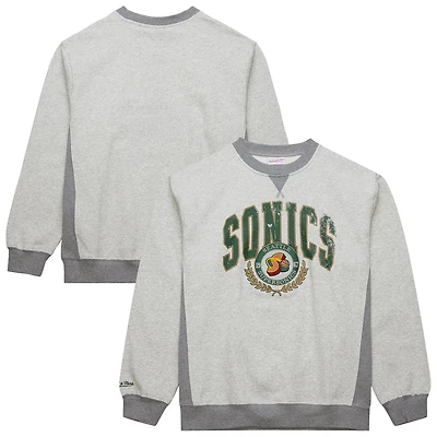 Mitchell  Ness Seattle SuperSonics Hardwood Classics Vintage Logo Pullover Sweatshirt