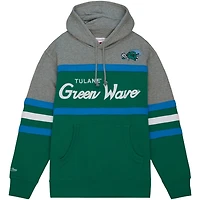 Mitchell  Ness Tulane Wave Head Coach Pullover Hoodie