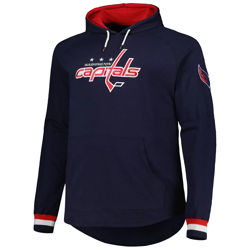 Mitchell  Ness Washington Capitals Big  Tall Legendary Raglan Pullover Hoodie