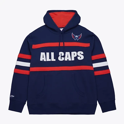 Mitchell  Ness Washington Capitals Head Coach Slogan Pullover Hoodie