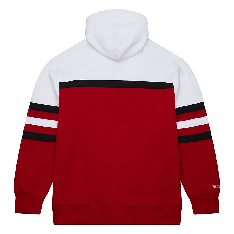 Mitchell Ness White Miami Heat Head Coach Pullover Hoodie