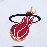 Mitchell  Ness White Miami Heat Head Coach Pullover Hoodie