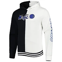 Mitchell  Ness White Orlando Magic Hardwood Classics Split Pullover Hoodie