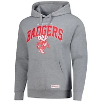 Mitchell  Ness Wisconsin Badgers Classic Arch Pullover Hoodie