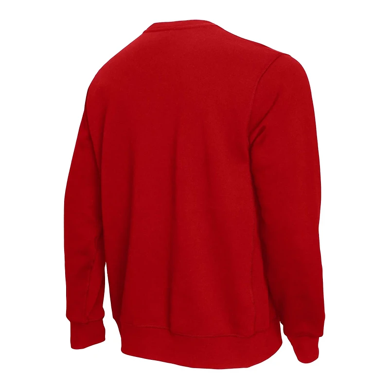 Mitchell  Ness Wisconsin Badgers Elite Script Pullover Sweatshirt