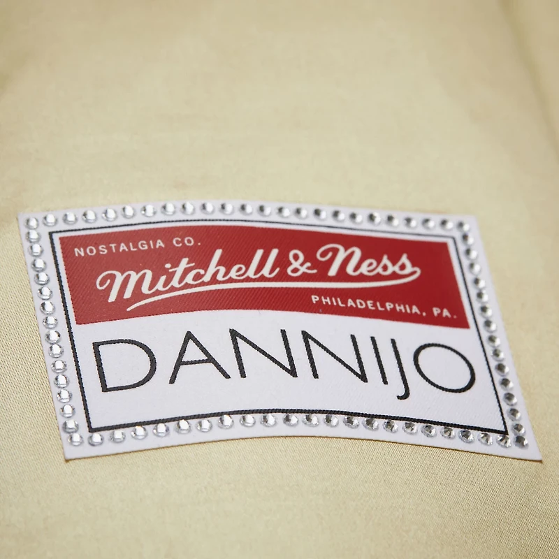 Mitchell & Ness Women's Los Angeles Lakers Cropped Satin Full Snap Jacket