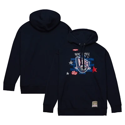 Mitchell & Ness x Tats Cru Men’s New Jersey Nets Hardwood Classics Brick Pullover Hoodie