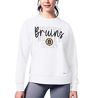 MSX by Michael Strahan Boston Bruins Millie Raglan Pullover Sweatshirt