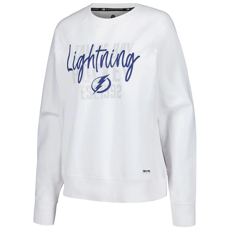 MSX by Michael Strahan Tampa Bay Lightning Millie Raglan Pullover Sweatshirt