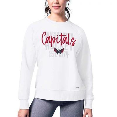 MSX by Michael Strahan Washington Capitals Millie Raglan Pullover Sweatshirt