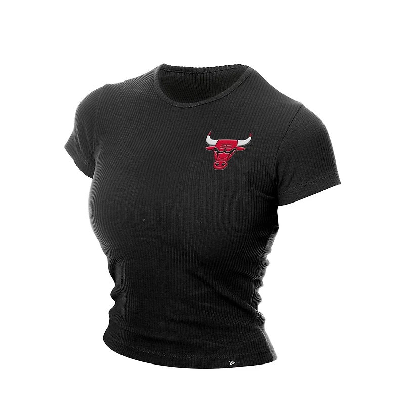 New Era Chicago Bulls Leisure Collection Baby Doll Cropped T-Shirt