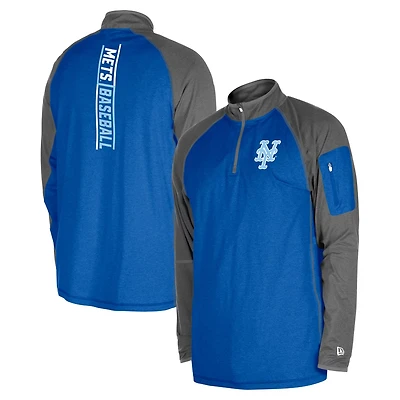 New Era York Mets Father's Day Raglan Quarter-Zip Top