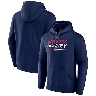 New York Rangers Alternate Wordmark Fleece Pullover Hoodie