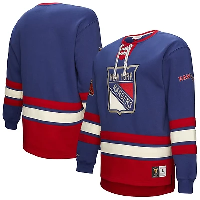 New York Rangers Heritage Lace-Up Pullover Sweatshirt