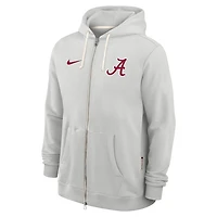 Nike Alabama Crimson Tide 2025 Sideline Standard Issue Dri-FIT Full-Zip Hoodie