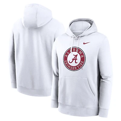 Nike Alabama Tide Primetime Alternate Logo Club Fleece Pullover Hoodie