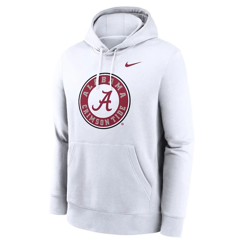 Nike Alabama Tide Primetime Alternate Logo Club Fleece Pullover Hoodie
