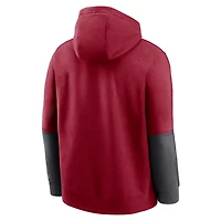 Nike Anthracite Alabama Tide 2024 Sideline Club Pullover Hoodie