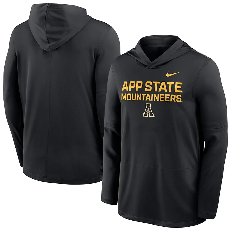 Nike Appalachian State Mountaineers Sideline Dri-FIT Lightweight Hooded Top