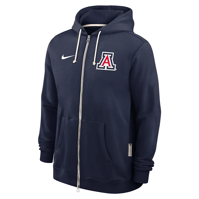 Nike Arizona Wildcats 2025 Sideline Standard Issue Dri-FIT Full-Zip Hoodie