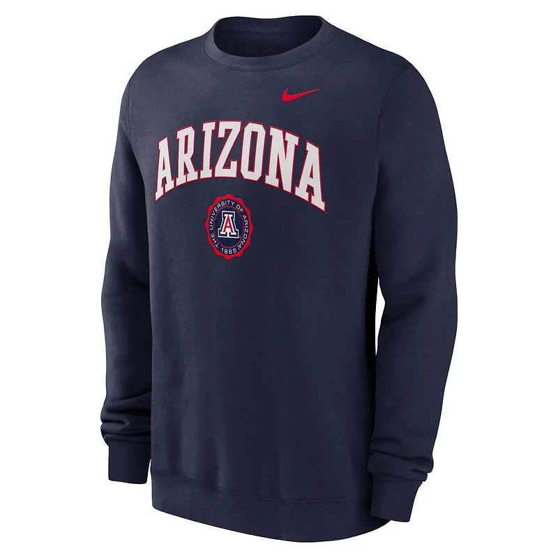 Nike Arizona Wildcats Arched Seal Pullover Sweatshirt
