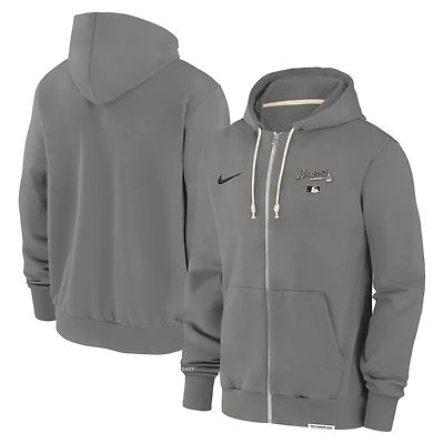 Nike Atlanta Braves Authentic Collection Travel Performance Full-Zip Hoodie