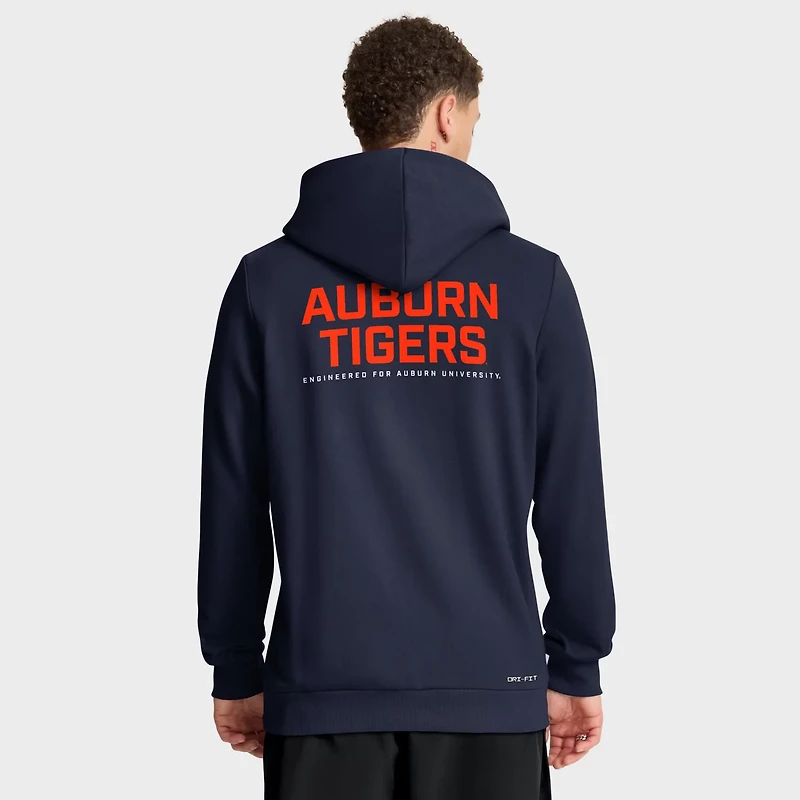 Nike Auburn Tigers 2025 Sideline Standard Issue Dri-FIT Full-Zip Hoodie