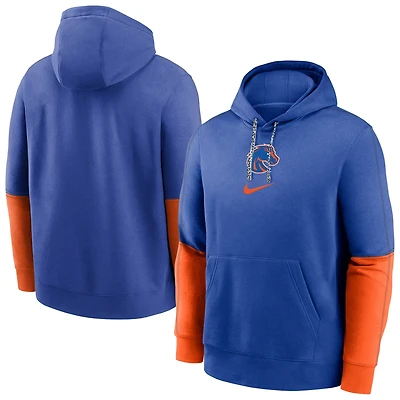 Nike Boise State Broncos 2024 Sideline Club Fleece Pullover Hoodie