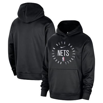 Nike Brooklyn Nets 2024 25 Spotlight On-Court Practice Performance Pullover Hoodie